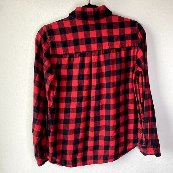 Madewell Flannel Popover Shirt in Buffalo Check M - Picture 7 of 8